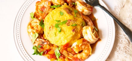Mofongo with Shrimp