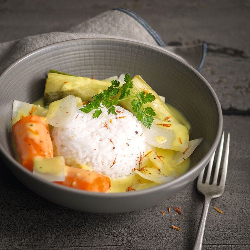 Pot-au-feu de légumes sauce safranée