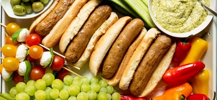 Italian Chicken Sausage Dinner Board
