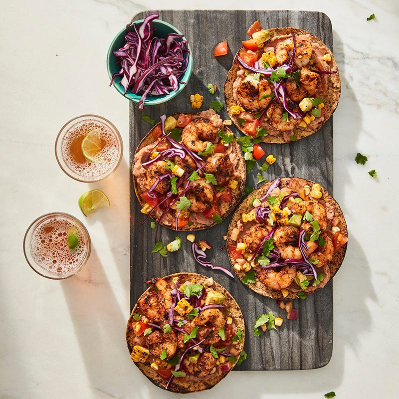 ViktVäktarna - Grillade räktostadas med majssallad och bönkräm