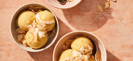 Grillad piña colada-nice cream