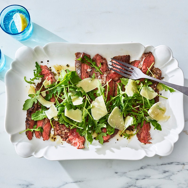 ViktVäktarna - Grillad flankstek med ruccola och parmesan