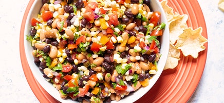 Cowboy caviar with tomatoes