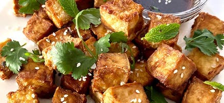 Air-fryer tofu