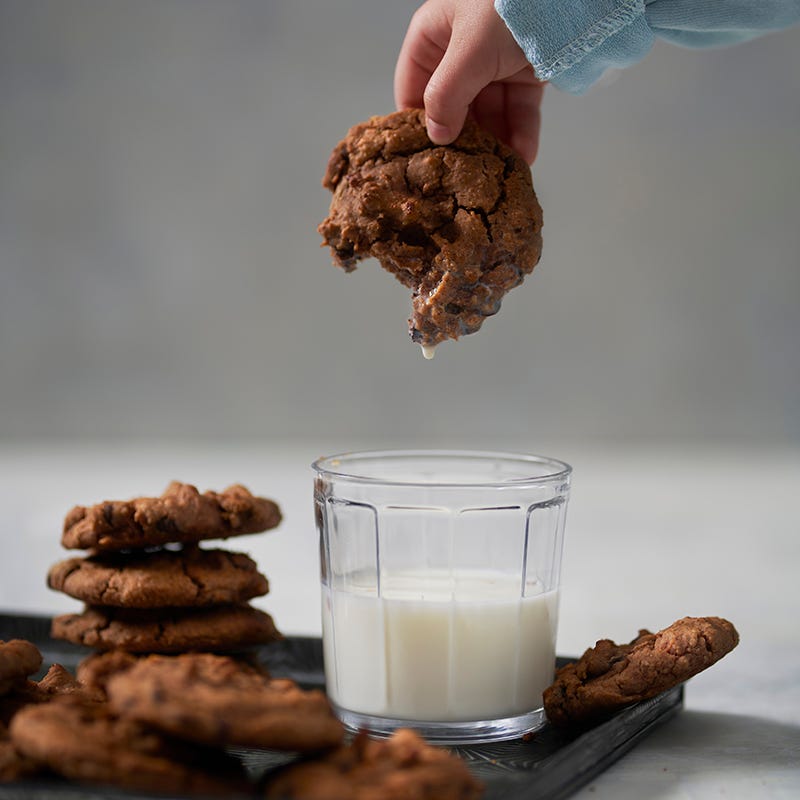 ViktVäktarna - Chocolate chip cookies med mandelsmör