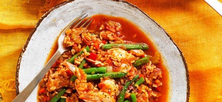 Prawn & chicken gumbo