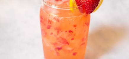 Limonade alcoolisée à la fraise