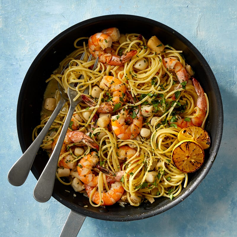 Photo of Seafood Linguine with Lemons by WW