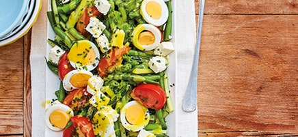 Sperziebonensalade met ei