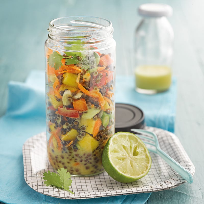 Foto van Fruitige belugalinzensalade door WW