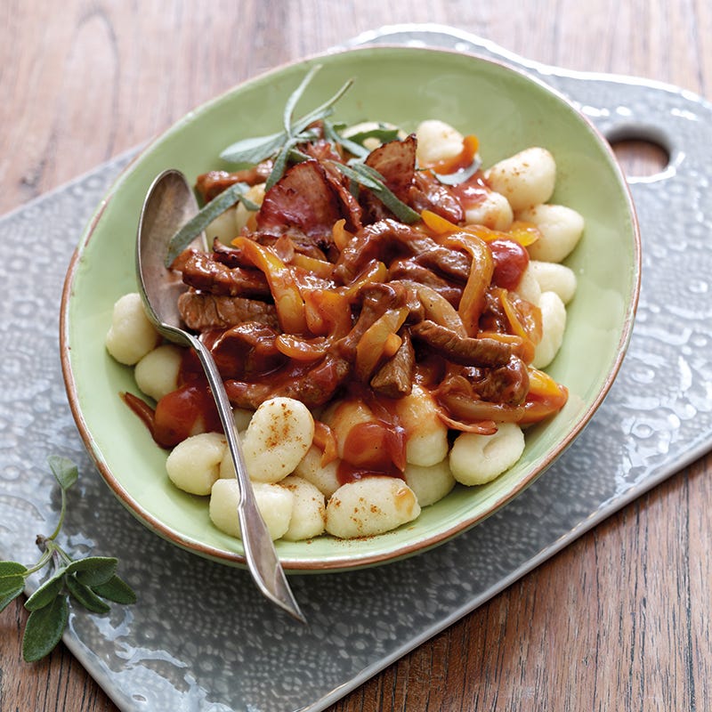 Foto van Gnocchi alla saltimbocca door WW