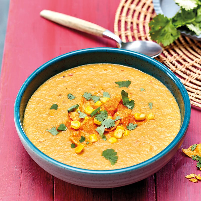 Foto van Maïssoep met tortillachips door WW