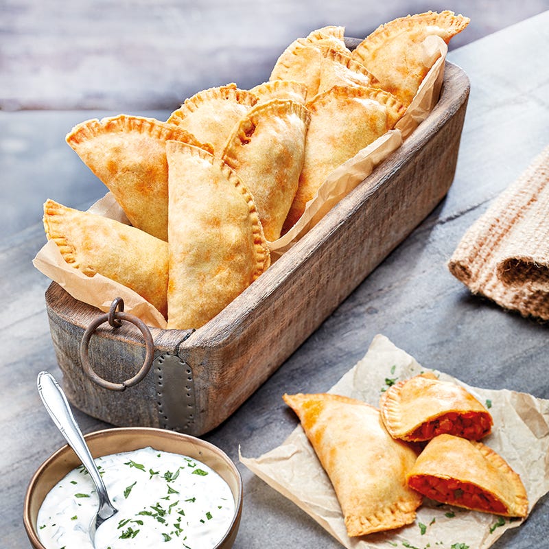 Foto van Empanada’s met zoete-aardappelvulling door WW