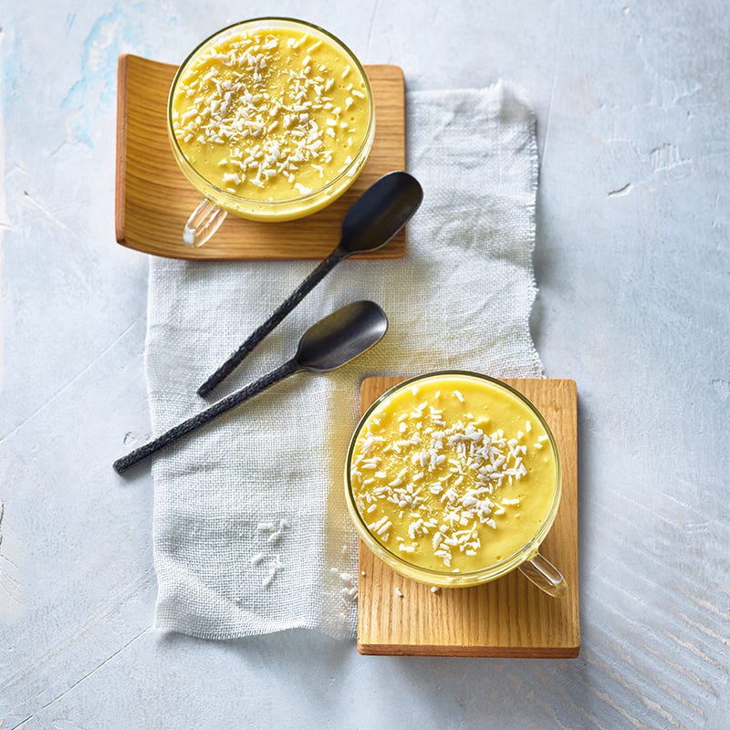 Foto van Mango-gemberpudding met kokos door WW