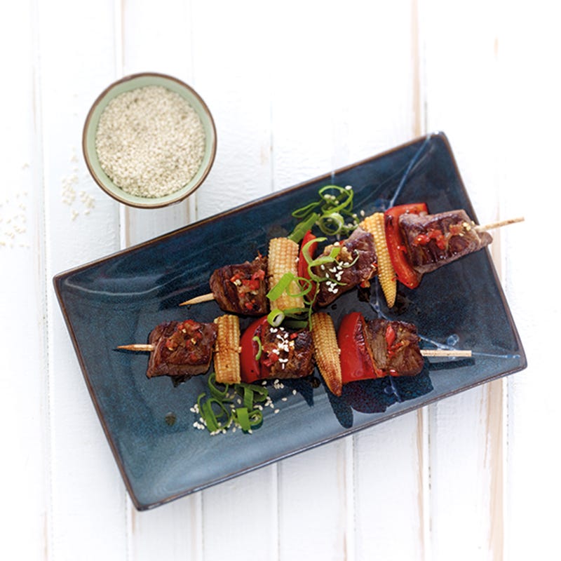 Foto van Aziatische runderspiesjes door WW