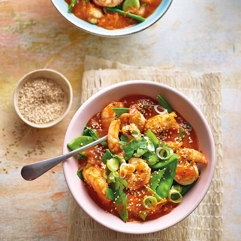 Foto van Garnalencurry met peultjes door WW