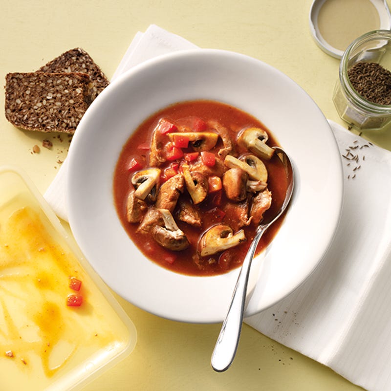 Foto van Goulashsoep met kastanjechampignons door WW