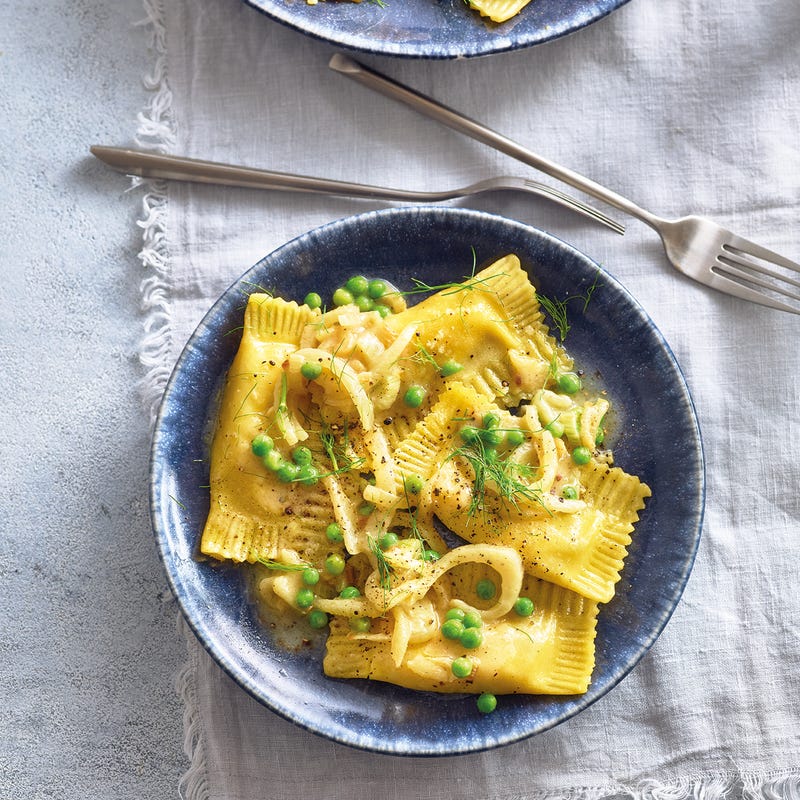 Fenchel-Pasta mit Erbsen & Zitrone