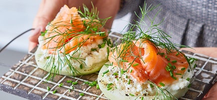 Kohlrabi-Lachs-Taler