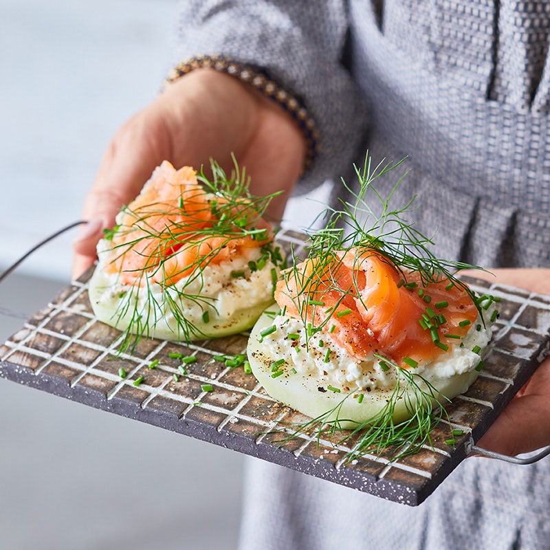 Kohlrabi-Lachs-Taler
