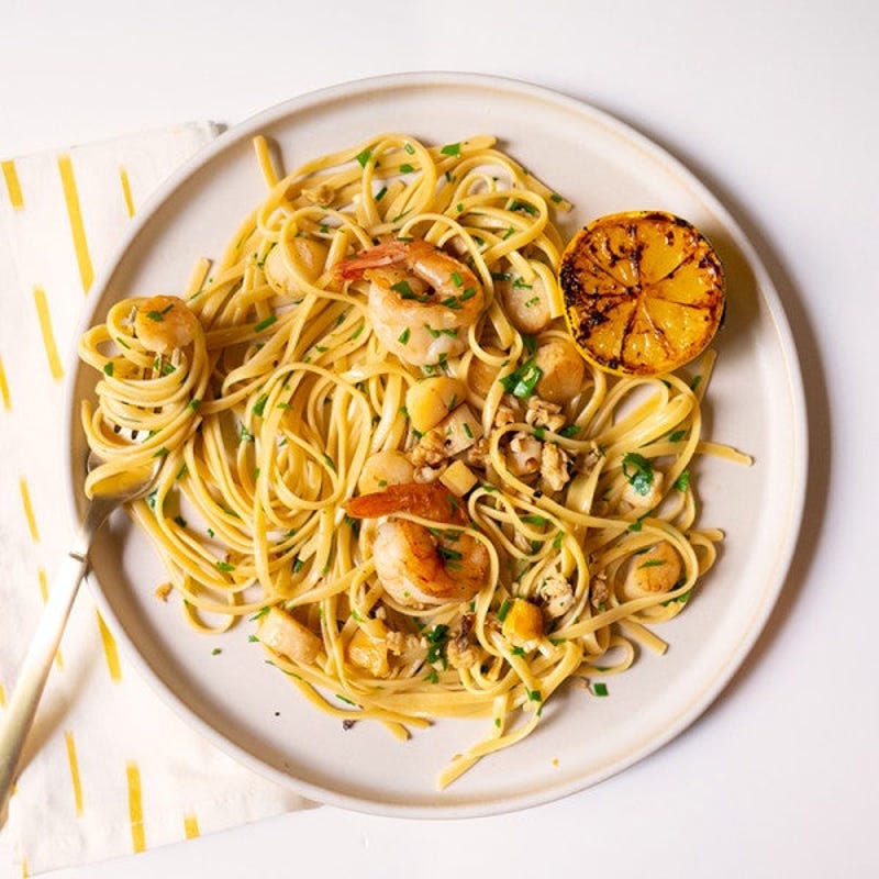 Photo de Linguine aux fruits de mer avec citrons par WW