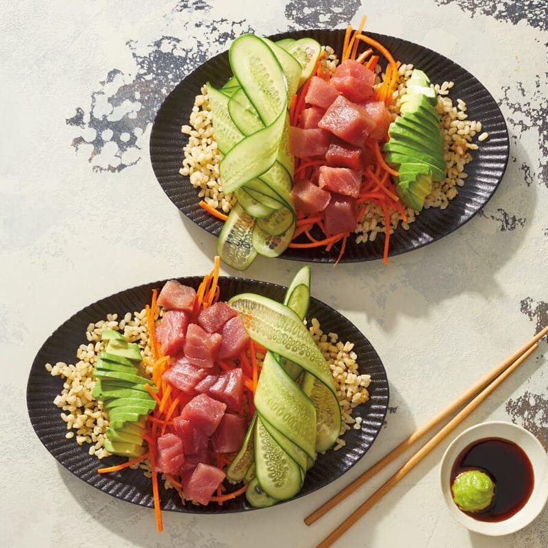 Tuna sushi rice bowls