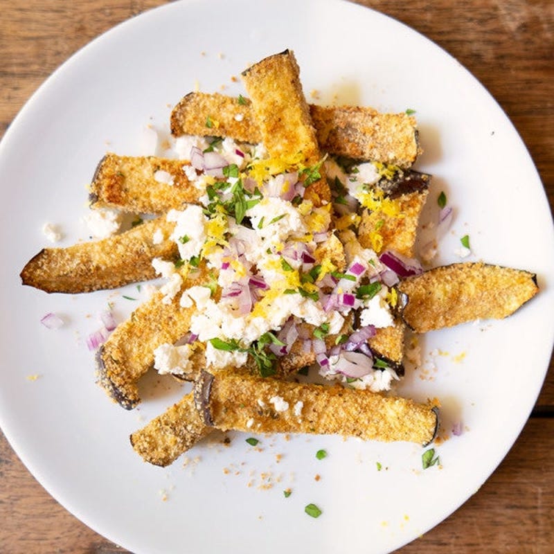 Photo de Frites d’aubergine garnies par WW