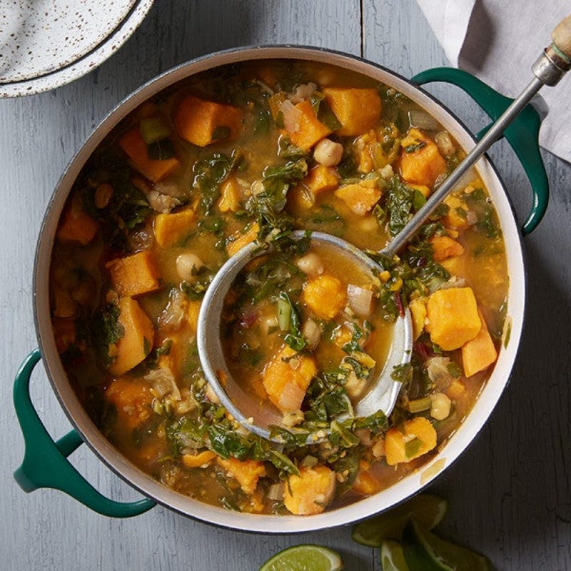 Photo of Chickpea, sweet potato & greens stew by WW