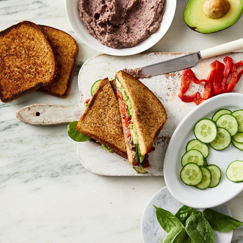 Photo of Black bean & avocado sandwiches by WW