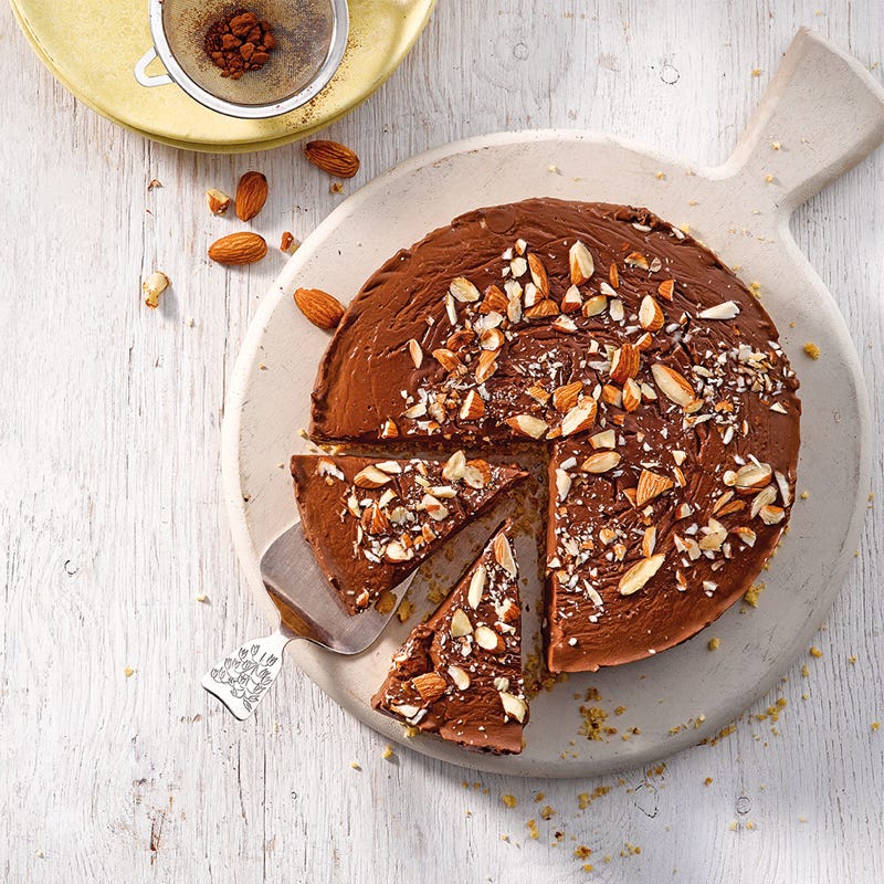 Schokopudding-Mandel-Torte