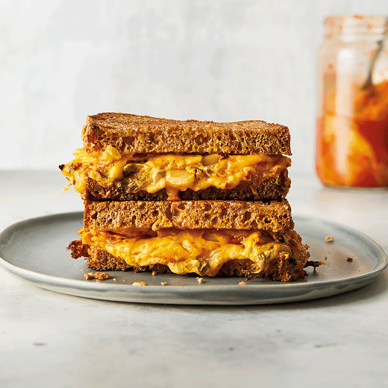 Kimchi grilled cheese
