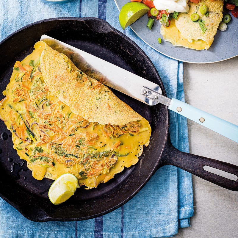Pancakes vegan à l'indienne