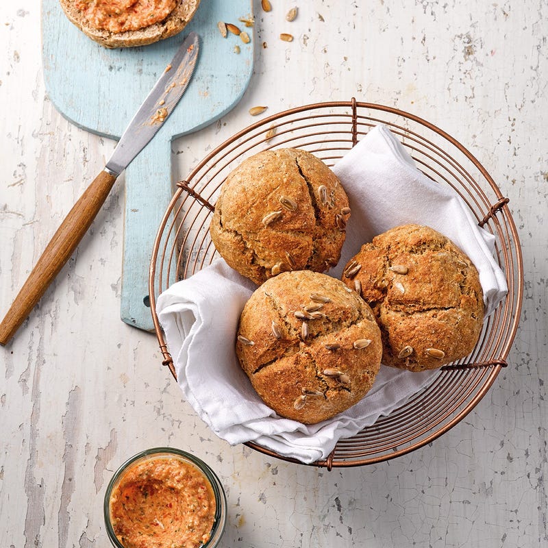 Petits pains d'épeautre express au fromage frais