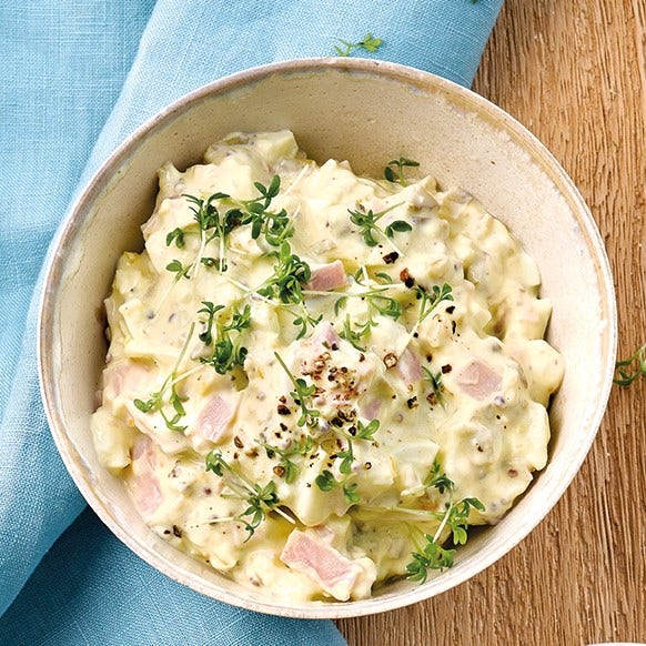 Tartinade œuf, cresson, jambon