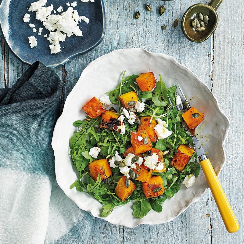 Salade de courge au fromage de chèvre