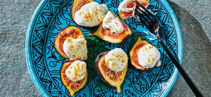 Figs drizzled with warm citrus honey