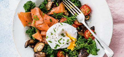Smoked salmon breakfast bowl
