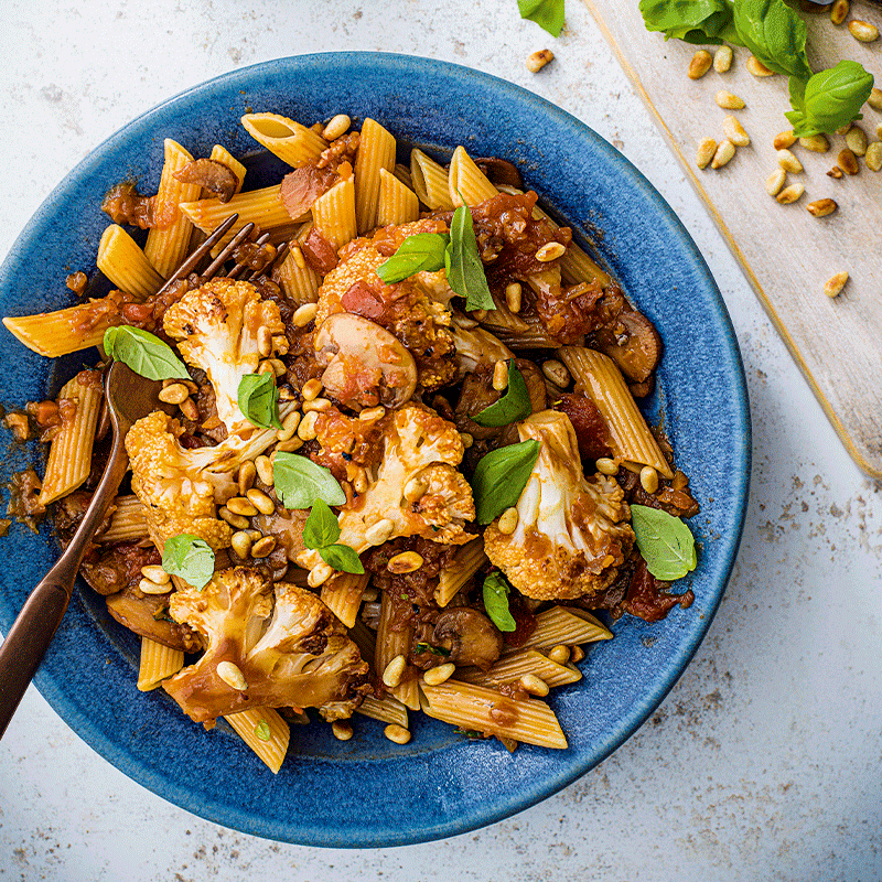 Cauliflower and mushroom 'bolognese'