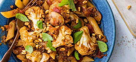 Cauliflower and mushroom 'bolognese'