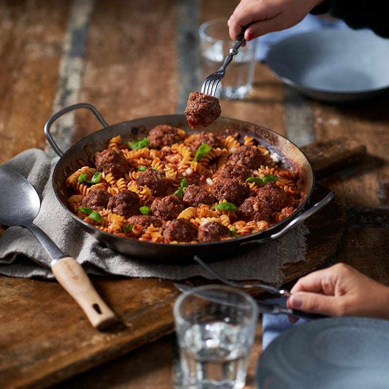 ViktVäktarna - Köttbullspanna med fusilli