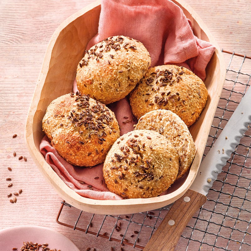 Schnelle Haferflocken-Quark-Brötchen