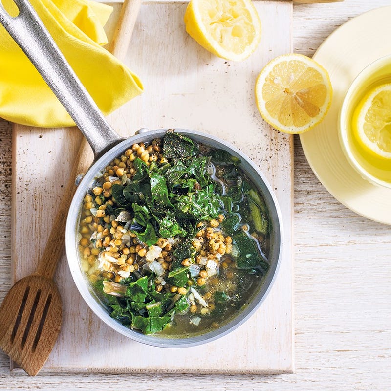 Soupe de lentilles et de blettes