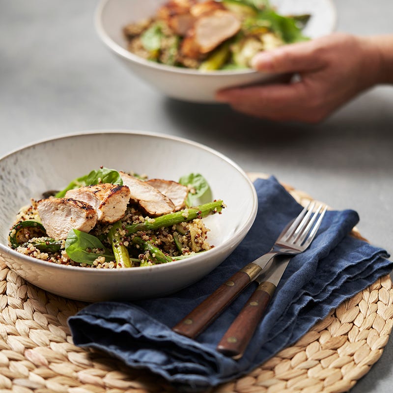 ViktVäktarna - Citronkyckling med sparris- och quinoasallad