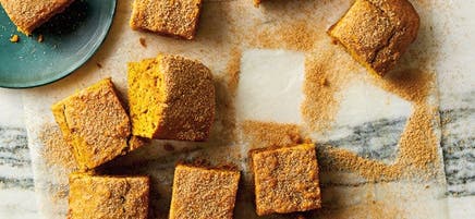Blondies à la citrouille épicée