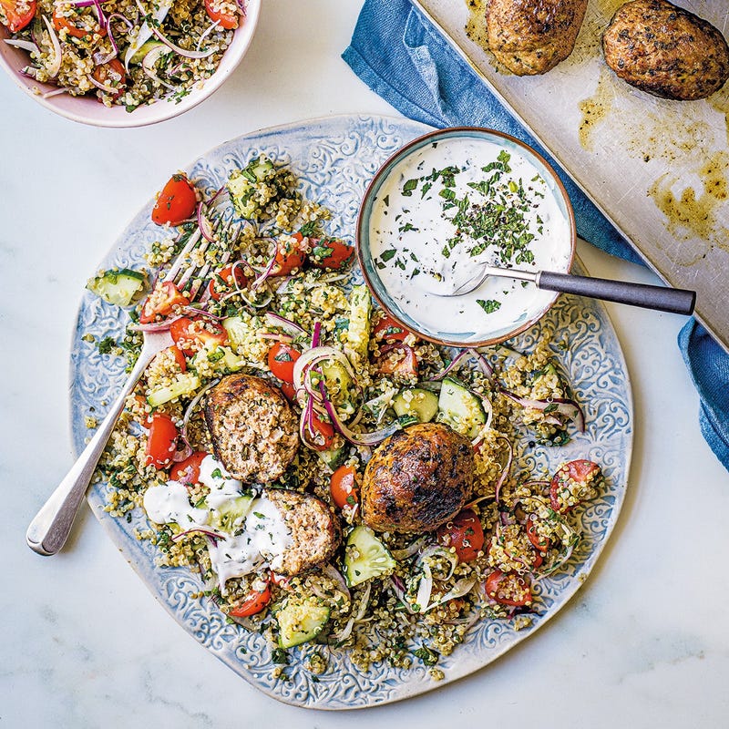 Keftas et taboulé de quinoa