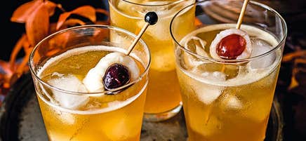 Dark 'n' Stormy Halloween Cocktail Drink