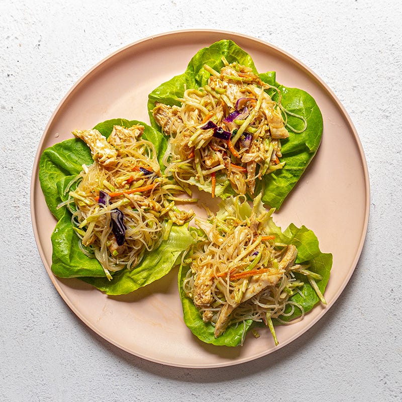Photo of Thai Chicken and Noodle Lettuce Wraps by WW