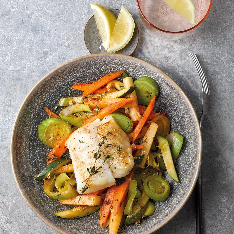 Foto van Groenten uit de oven met kabeljauw door WW