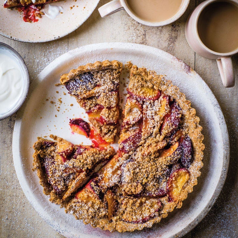 Tarte crumble aux prunes