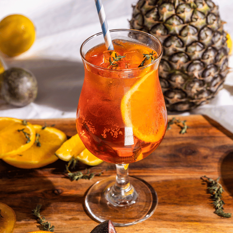 Noughty spritz mocktail